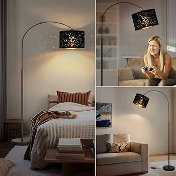 Dimmable Floor Lamp, Arc Floor Lamp for Living Room, Arched